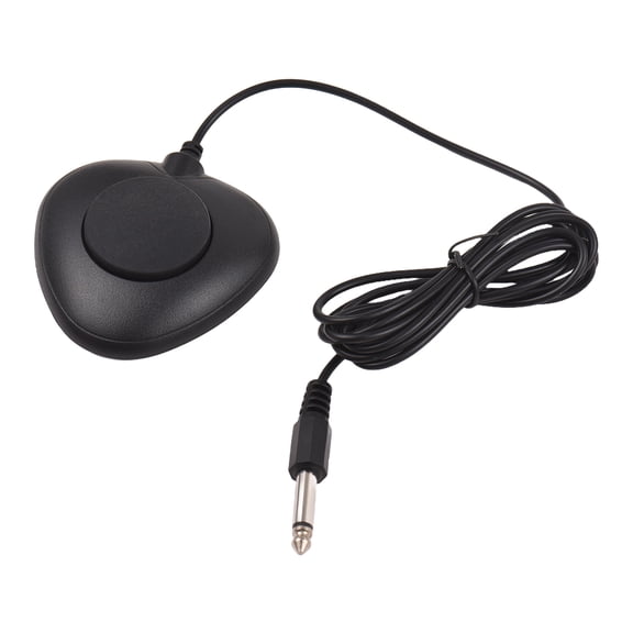 Riousery 6.35mm Plug Electronic Keyboard Sustain Pedal Universal Bottom Anti-slip Silent Musical Instruments Accessory for Portable Digital Piano Foldable Drum, Triangle Shape
