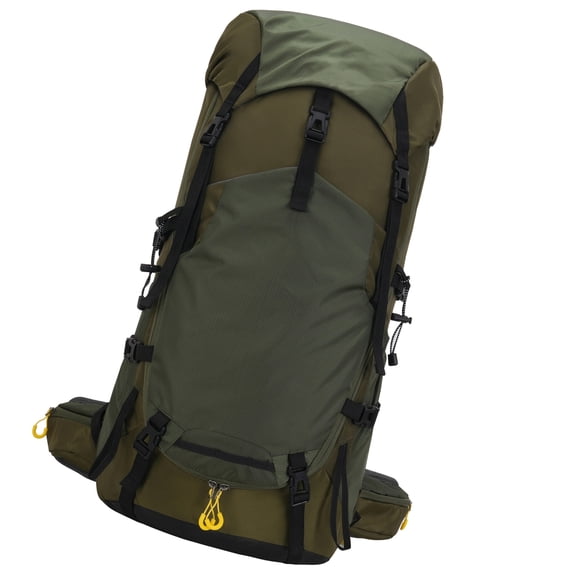 Riousery 60L Lightweight Breathable Nylon Camping Backpack Waterproof Mountaineering Gear (13 x 7.9 x 26.8 inches / 33 x 20 x 68 cm), Army Green