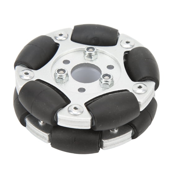 Riousery 60mm / 2.4 in Robot Omni Wheel Aluminium Alloy 360 Degree Rotation Robot Omni Wheel Replacement for Upgrade, 14145 Omnidirectional Intelligent Robot Car DIY Accessories[cite: 1]