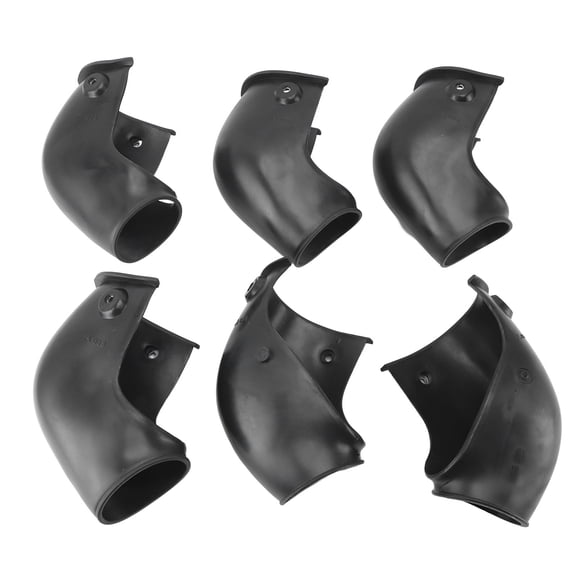 Riousery 6PCS Billiard Table Liners Smooth Sliding Durable Pool Table Corner Pocket Liners Set Replacement Accessories for Most Pool Tables (10 inches / 25.4 cm) Heavy Duty Black