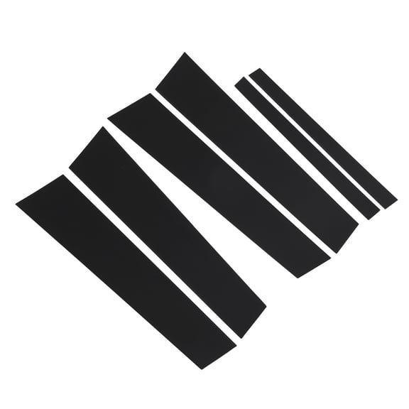 Riousery 6PCS Door Window Pillar Posts Cover Gloss Black Decal Trim for BMW 3 Series E90 2006 2007 2008 2009 2010 2011 Automobile Exterior Accessories Replacement Parts (17.32 inches / 44 cm)