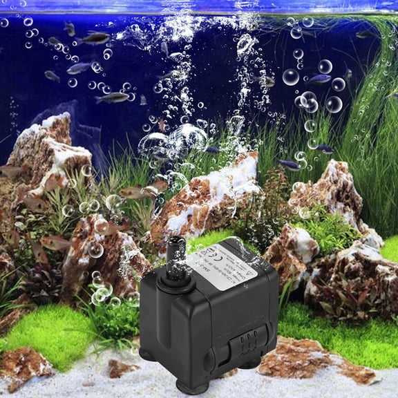 Riousery 6W Ultra Quiet Submersible Water Pump for Fish Pond Aquarium Tank Fountain, 110V
