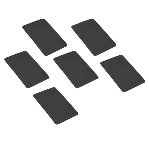 Riousery 6pcs Boat Repair Kit Wear Resistant PVC Repair Patches for Inflatable Boat Kayak Water Toys Black (5.91 inches / 15 cm)