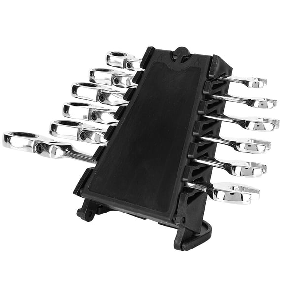 Riousery 6pcs Ratchet Combination Wrench Spanner Hand Repair Tool Set, Torque Socket Wrenches (8-17 mm / 0.31-0.67 inches)