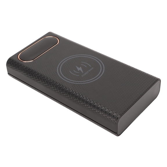 Riousery 6x21700 Charger Battery Box Welding Free Power Bank Kit DIY Case with 22.5W Fast Charge and 15W Wireless Charging Black (7.48 inches / 19 cm)