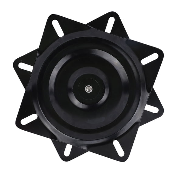 Riousery 7 Inch / 17.78 cm Heavy Duty Boat Seat Swivel Mount Cold Rolled Steel Ball Bearing 360 Degree Rotation Turntable Base Replacement for Fishing Yacht Pontoon Bar Stools Black