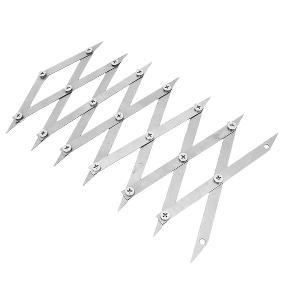 Riousery 7 Point Center Finder Equidistant Measuring Wood Working Welding Accurate Scribe Center Finding Layout Tool for Pipe Stainless Steel Adjustable Arm Distance Measure (6.69 inches / 17 cm)