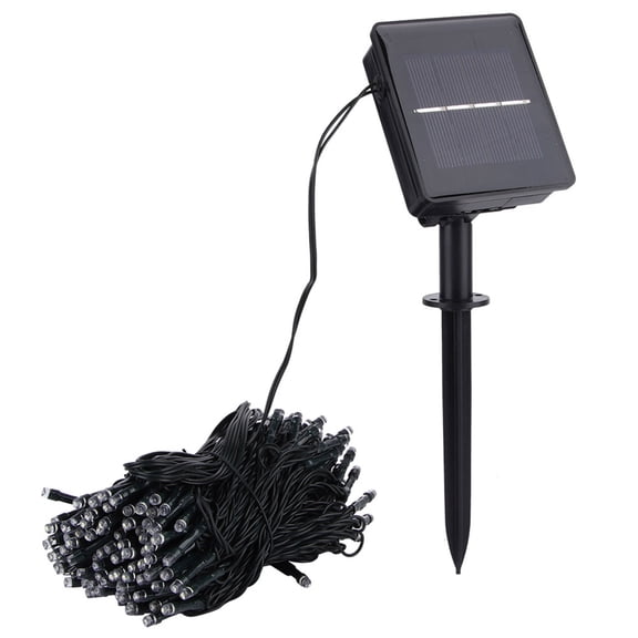 Riousery 72.2 ft / 22m 200 LED Solar String Lights Waterproof 8 Modes Warm White for Outdoor Garden Patio Decoration