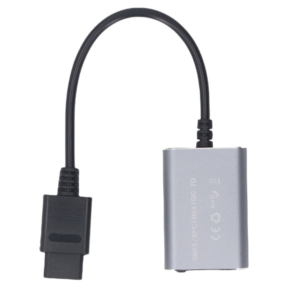 Riousery 720P HD Video Converter Adapter Compatible with N64 SFC SNES NGC PAL NTSC Retro Game Consoles S-Video SV AV to HDTV Adapter Switcher Includes HDMI Cable 10 Inches / 25.4 cm