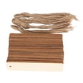 thumbnail image 1 of Riousery 72pcs Wood Blank Bookmarks Unfinished Wood Hanging Tags with Holes and Ropes for Christmas DIY Wedding Birthday Party Decor, 6.3 x 5.51 in / 16 x 14 cm, 1 of 9