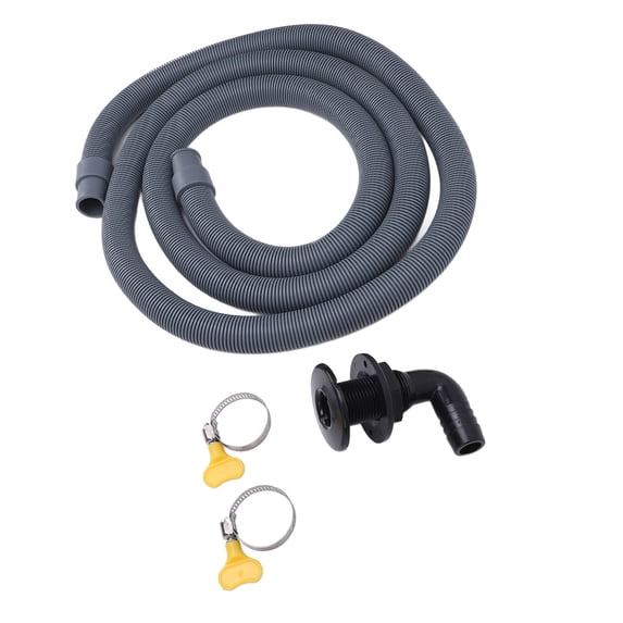 Riousery 750GPH Boating Bilge Pump Installation Kit 6.56ft Hose 0.75in / 19mm Dia Black