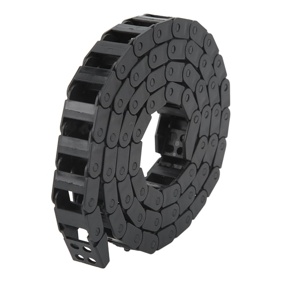 Riousery 7x15mm Inner Size Cable Drag Chain, 1M / 3.3ft Nylon Wire Loom with End Connector, Flame Retardant Nested Wire Carrier for CNC 3D Printer