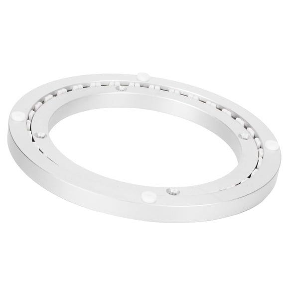 Riousery 8-Inch / 20.3 cm Heavy Duty Aluminium Alloy Rotating Bearing Turntable Round Smooth Mute Dining Table Plate Silver