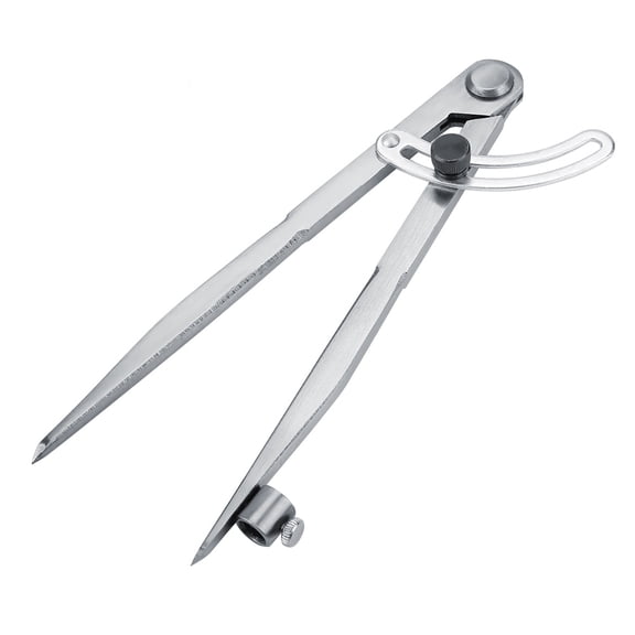 Riousery 8 Inch (200mm) Wing Leather Divider Rotating Tool Spacing Compasses with Pencil Holder for Edge Scoring, Measuring, and Tracing in Leathercraft and Mechanical Applications