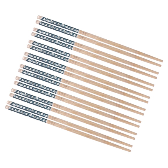 Riousery 8 Pairs Bamboo Chopsticks Reusable Classic Japanese Style Chop Sticks Set for Home Restaurant, 9.4 inches / 24 cm