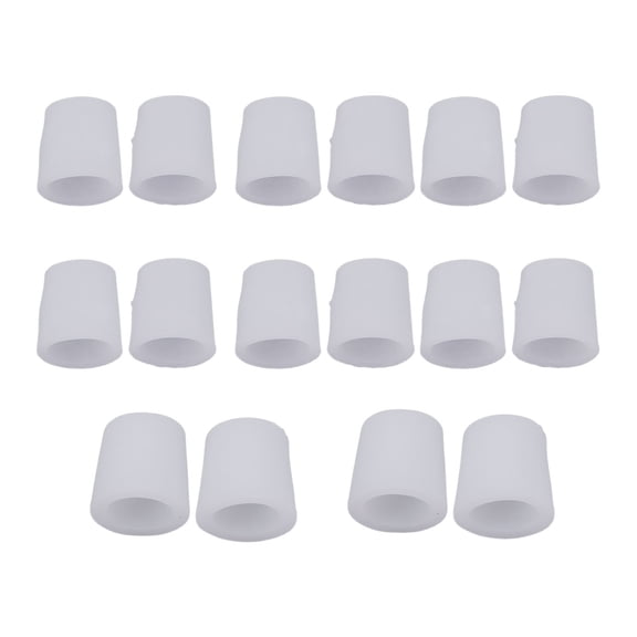 Riousery 8 Pairs Silicone Toe Sleeve for Men and Women, Pain Relief Toe Protector Cover for Corns, Blisters, Hammer Toe (6.69 inches / 17.0 cm)