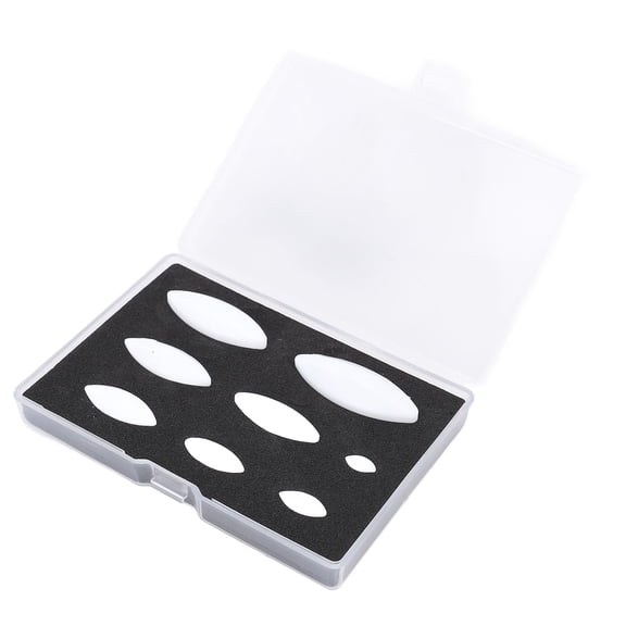 Riousery 8-Piece PTFE Magnetic Stir Bar Set, Temperature Resistant Stirring Rods for Laboratory and Industrial Mixing, Assorted Sizes
