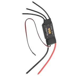 Riousery 80A Brushless ESC Electronic Speed Controller High-Performance Accessory for RC Airplane Aircraft Helicopter 2-6S LiPo 5V/5A BEC (5.51 inches / 14 cm) [cite: 2, 7]