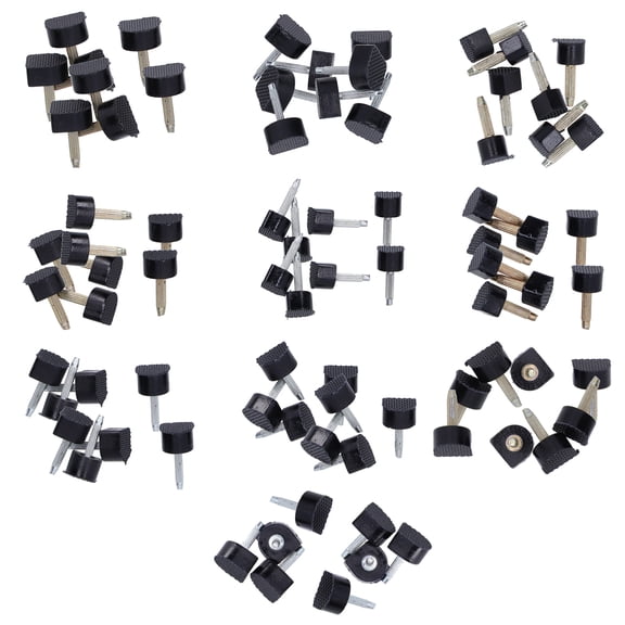Riousery 80Pcs High Heel Tip Caps TPU Polyurethane Iron Shoe Repairing Multi-Size Replacement (7.87 inches / 20 cm)