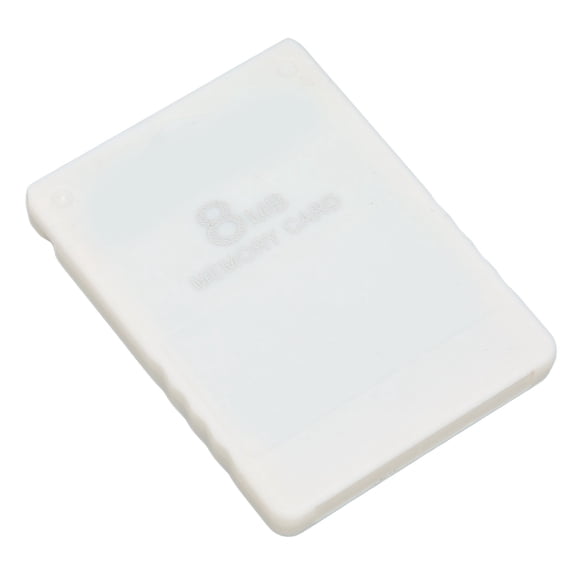 Riousery 8MB High Speed Memory Card for PS2 Playstation 2 Console External Game Data Storage Plug and Play Video Game Accessory White (2.36 inches / 6 cm)