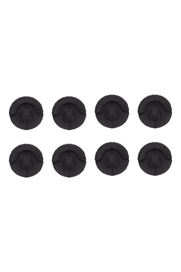 8pcs Fryer Silicone Feet Scratch Proof Round Heat Insulation Kitchen Fryer Tray Feet for Frying Pan Barbecue Pan Protective Bumper Guards for Ninja Air Fryer Trays 0.5 oz / 15g 6x3x1 in