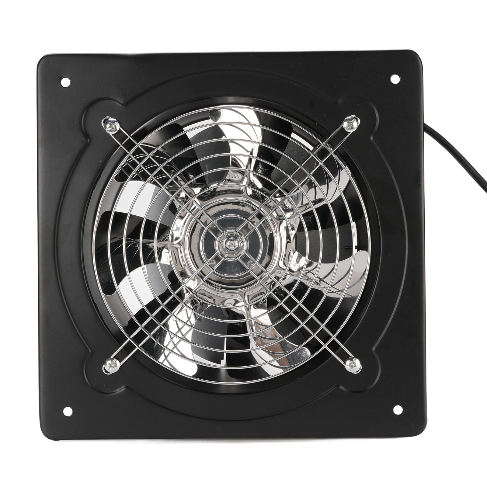 Riousery 9.8 Inch Kitchen Exhaust Fan 2800RPM 80W Carbon Steel Quiet Wall Mount Ventilation Fan for Home Bathroom Garage 110V / 25 cm