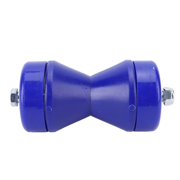 Riousery 90mm Boat Trailer Bow Roller Shock Absorbing Wearproof Impact Protection PVC Bow Stop Bell Roller Blue 3.54 in Length Hardware Replacement Parts for Marine Yacht Trailers