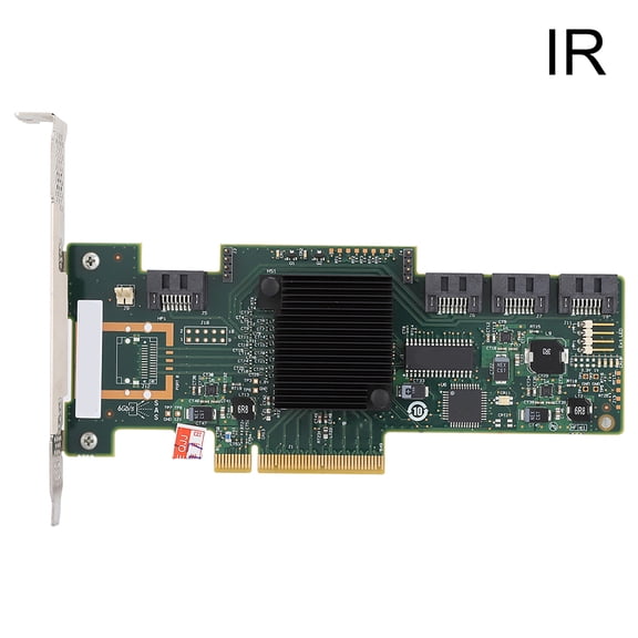 Riousery 9212-4i SAS 6Gb/s 4-Port SATA RAID Storage Controller Card PCIe x8/x16, LSI 2008 Chipset, Supports 8TB Single Disk Array, IR Mode Firmware (6.69 x 4.72 inches / 17 x 12 cm)