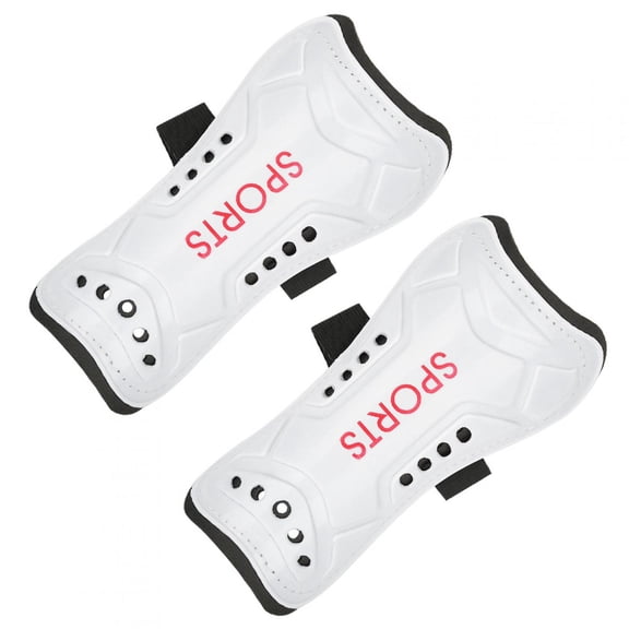 Riousery A Pair Child Football Soccer Shin Pads Training Leg Guards Safety Protector Adjustable Strap (White) 7.1 inches / 18 cm