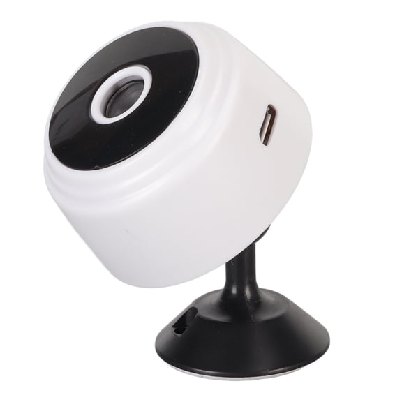 Riousery A9 WiFi Security Camera Multifunction 1080P HD Motion Detection Night Vision APP Control Indoor Home Surveillance Video Monitor With Built-in Battery White Edition