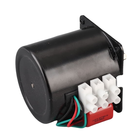 Riousery AC Synchronous Motor 14W Permanent Magnet 2-Way High Torsion Central Shaft with Bracket, XD60KTYZ, 2.5 rpm/min, AC110V, Silver/Black, 2.75 inches / 7 cm Diameter
