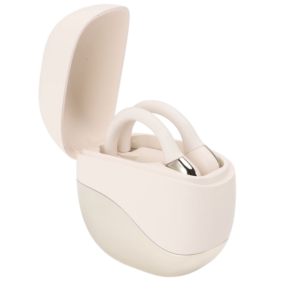 Riousery AI Language Translation Earbuds Bluetooth V5.46 Supports 144 Languages Real Time 2 Way Translator Open-Ear Earphone 12 inches / 30.4 cm Gold