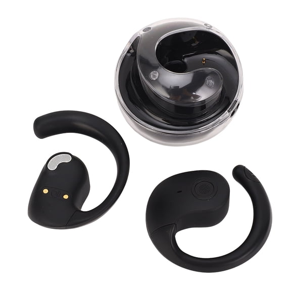 Riousery AI Language Translation Earbuds Noise Cancelling 52 Languages Real Time Translation Bluetooth 5.4 Translator Device Black 3.54 inches / 9 cm
