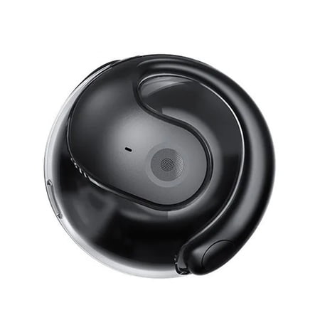 Riousery AI Translation Earbuds Open-Ear Wireless Bluetooth 5.4 Headphones Real-Time 144 Languages Translator HD Call Noise Canceling Black 2.16 inches / 5.5 cm