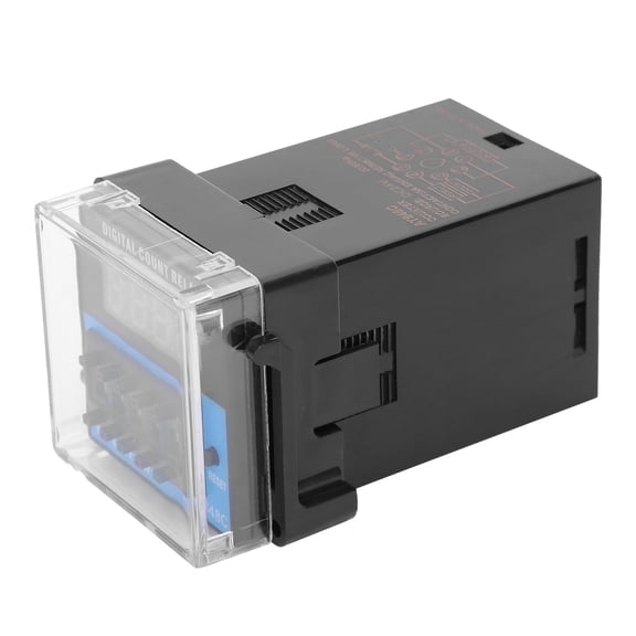 Riousery ATS48C Time Relay LED Digital Tube Display Cycle Delay Timer Relay High Accuracy DC24V (5.12 inches / 13 cm)[cite: 1]