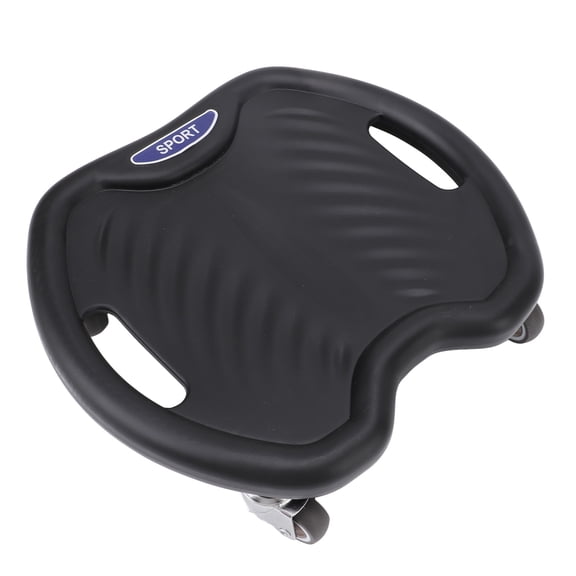 Riousery Abdominal Wheel Board for Core Strength Training with Knee Mat, 4-Wheel Silent Ab Roller Disc for Home Gym Workout, 12.9 x 10.6 inches / 33 x 27 cm