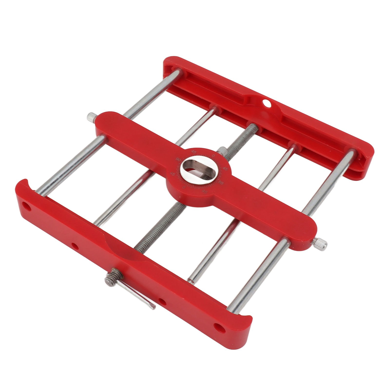 Riousery Accurate Woodworking Drill Locator Tool, Portable Drilling Positioner and Punch Guide for DIY Carpentry, Aluminum Alloy Hole Jigs (8.27 in / 21.00 cm)