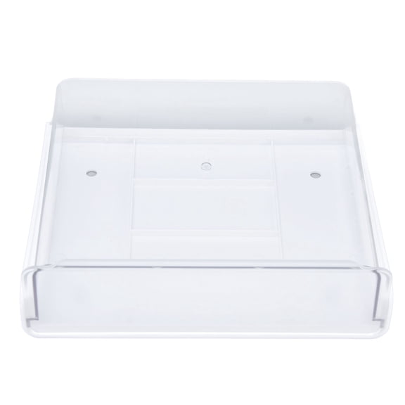 Riousery Acrylic Concealed Under Desk Drawer Storage Box Organizer Large (9.84 inches / 25.0 cm)