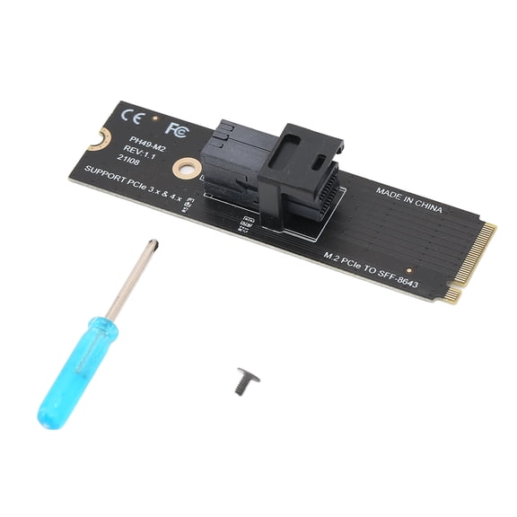 Riousery Adapter Expansion Card M.2 NVME to U.2 64GT/S PC Accessories Strong Compatibility Support High Speed Protocol Transfer Converter Component For Desktop Computers