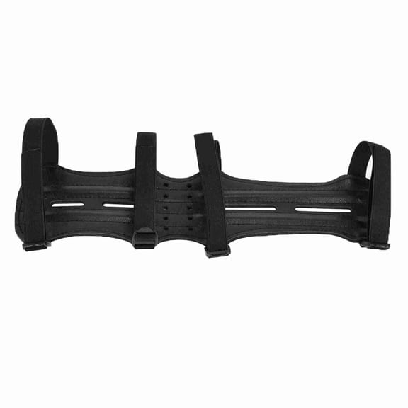 Riousery Adjustable Archery Arm Guard Artificial Cowhide Leather Bow Protector for Shooting Hunting Practice (11.8 inches / 30 cm) Black