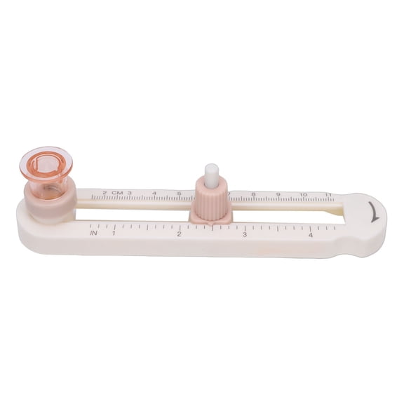 Riousery Adjustable Circle Cutter Circular Ring Cutting Tool for Paper Crafts Scrapbooking 1.3-8.3 inches Range Transparent Pinkish