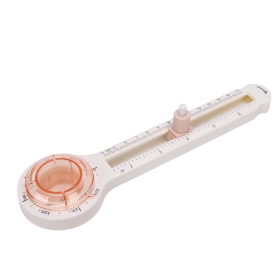 Riousery Adjustable Circle Cutter, Rotary Paper Trimmer Tool for Scrapbooking and Crafts, Transparent Pink, 3.7 to 13 Inches (9.4-33 cm)