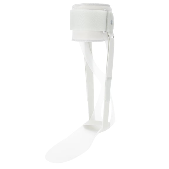 Riousery Adjustable Foot Drop Orthosis Ankle Corrector Brace Support Protection Correction Splint for Stroke Hemiplegia Rehabilitation, Right Size Large