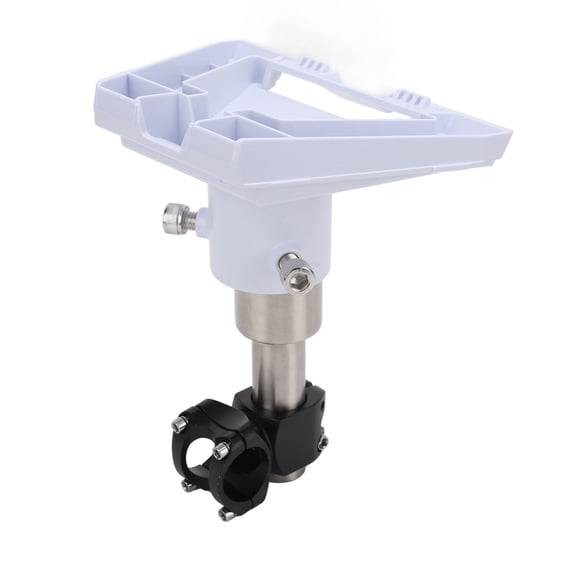 Riousery Adjustable Pipe Adapter for Gen 3 Pole Mount RV Ladder Mount for V3 Standard Dish Roof Rack Mount Strong Load Bearing Capacity, White (7.87 in / 20 cm x 5.91 in / 15 cm)