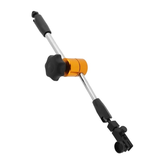 Riousery Adjustable Universal Magnetic Base Holder Flexible Stand for Dial Test Indicator Precision Measurement Tool Chrome-Plated Rust-Proof Alloy Steel Gold Finish