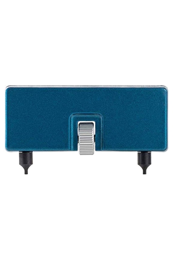 Adjustable Watch Opener Back Case Tool Press Closer Remover Wrench for Watch Battery Repair, Silver/Black