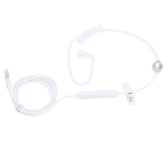 Riousery Air Conduit Earphone Single Earbud Spiral Tube Stereo Wired Headset Line Control Type Universal for Smart Phone Tablet PC Music Calls (39.4 inches / 100 cm)