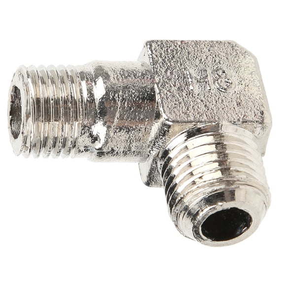Riousery Air Pump Connection Elbow, Zinc Alloy Right Angle Pipe Joint, G1/4 x M14 Thread, Industrial Air Compressor Accessories, 1 Pack
