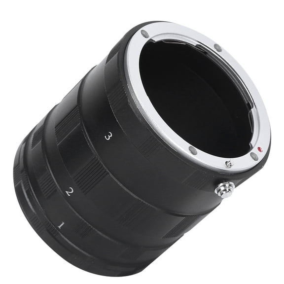 Riousery Aluminium Alloy Black SLR Camera Macro Lens Ring Close Up Shooting Extension Adapter for Nikon AI Mount Cameras