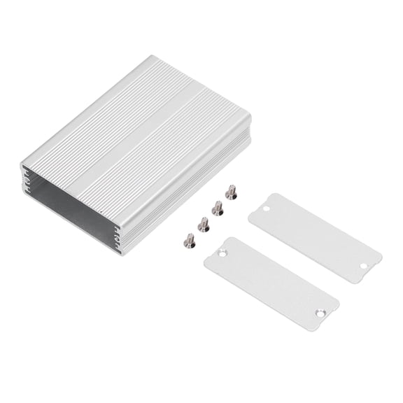 Riousery Aluminium Electric Box Waterproof Junction Enclosure Case, Integrated DIY Heat Dissipation Shell, PCB Wiring Box, Matte Silver, 0.94 x 2.72 x 3.94 inches / 24 x 69 x 100 mm[cite: 1]